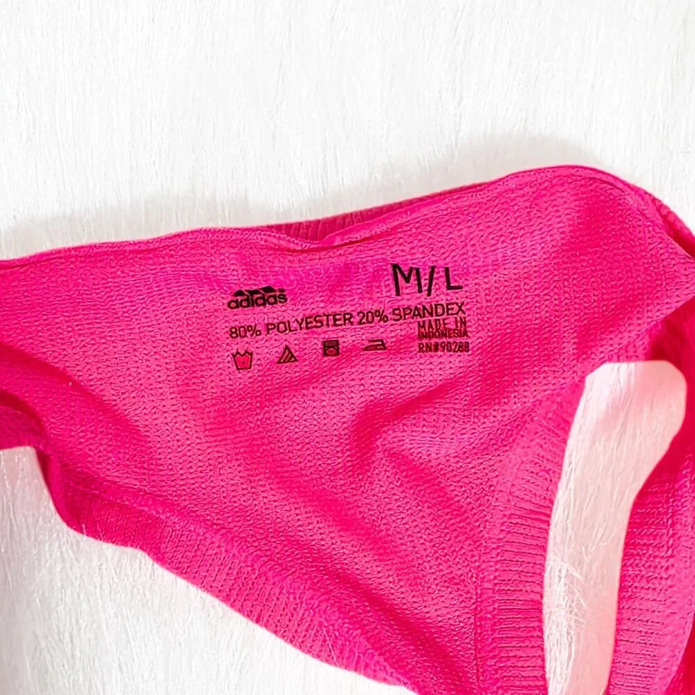 Adidas Women's Seamless Thong Underwear Pink M New - Picture 9 of 9